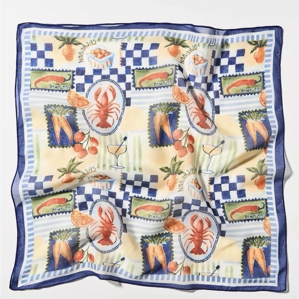 Anthropologie Fruit Stand Head Scarf
